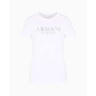 Женская футболка Armani Exchange с логотипом из страз 1159856816 (Белый XXL)