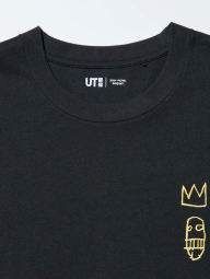 Футболка UNIQLO принт Жан-Мишель Баския 1159856899 (Черный L)