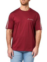 Мужская футболка Armani Exchange с логотипом 1159856905 (Бордовый XXL)