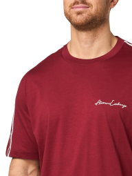 Мужская футболка Armani Exchange с логотипом 1159856905 (Бордовый XXL)