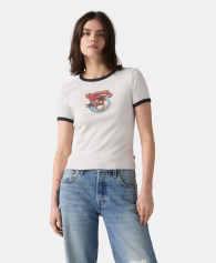 Женская футболка Levi's с логотипом 1159856986 (Серый XL)