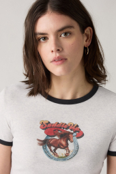 Женская футболка Levi's с логотипом 1159856986 (Серый XL)