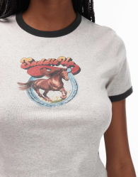 Женская футболка Levi's с логотипом 1159856986 (Серый XL)