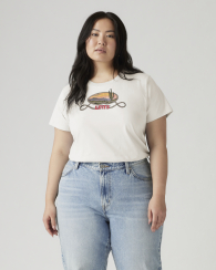Женская футболка Levi's с принтом 1159857177 (Молочный 1X)