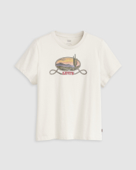 Женская футболка Levi's с принтом 1159857177 (Молочный 1X)