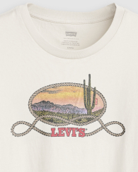 Женская футболка Levi's с принтом 1159857177 (Молочный 1X)