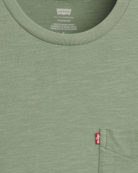 Футболка Levi's с карманом 1159857192 (Зеленый L)