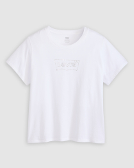 Женская футболка Levi's со стразами 1159857215 (Белый 3X)