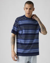 Футболка мужская в полоску Levi's 1159857303 (Синий/Голубой XL)