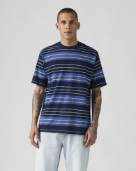 Футболка мужская в полоску Levi's 1159857303 (Синий/Голубой XL)
