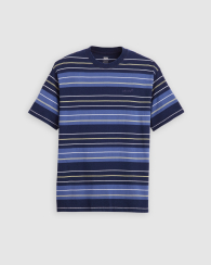Футболка мужская в полоску Levi's 1159857303 (Синий/Голубой XL)