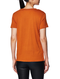 Женская футболка GUESS с принтом и стразами 1159857507 (Коричневый S)