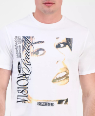 Чоловічі футболки Guess з принтом та вишивкою 1159857514 (Білий XXL)