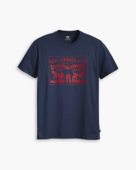 Футболка чоловіча Levi's з принтом 1159857625 (Синій M)