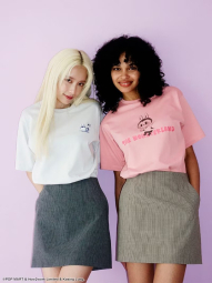 Футболка з принтом Labubu POP MART UT UNIQLO 1159857644 (Сірий S)