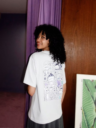 Футболка з принтом Labubu POP MART UT UNIQLO 1159857644 (Сірий S)