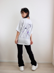 Футболка з принтом Labubu POP MART UT UNIQLO 1159857644 (Сірий S)