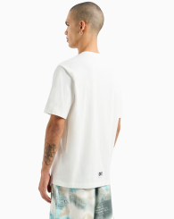 Чоловічі футболки з логотипом Armani Exchange 1159857660 (Молочний S)