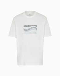 Чоловічі футболки з логотипом Armani Exchange 1159857660 (Молочний S)