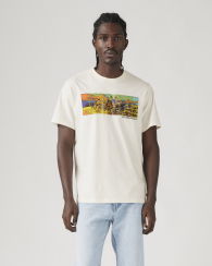 Мужская футболка Levi's с принтом 1159857669 (Молочный S)