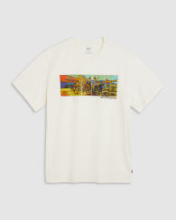 Мужская футболка Levi's с принтом 1159857669 (Молочный S)