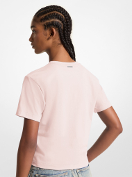 Женская футболка Michael Kors с логотипом 1159857711 (Розовый XXL)