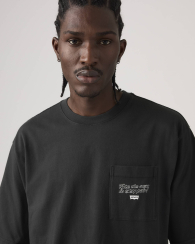 Чоловічі футболки з кишенею Levi's 1159857719 (Чорний M)