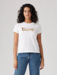 Женская футболка Levi's с принтом 1159857806 (Белый L)