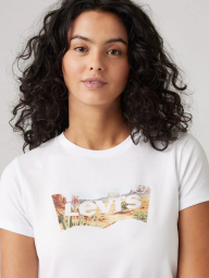 Женская футболка Levi's с принтом 1159857806 (Белый L)
