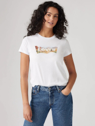 Женская футболка Levi's с принтом 1159857806 (Белый L)