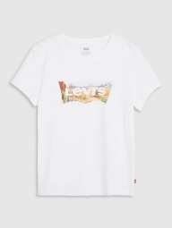 Женская футболка Levi's с принтом 1159857806 (Белый L)