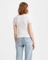 Женская футболка Levi's в рубчик 1159857904 (Белый XXL)