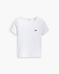 Женская футболка Levi's в рубчик 1159857904 (Белый XXL)