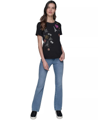 Женская футболка Karl Lagerfeld Paris с принтом 1159857998 (Черный M)