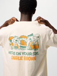 Футболка PEANUTS UT UNIQLO з принтом 1159858127 (Молочний M)