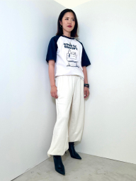 Футболка PEANUTS UT UNIQLO з принтом 1159858141 (Синій/Білий M)