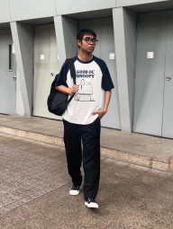 Футболка PEANUTS UT UNIQLO з принтом 1159858141 (Синій/Білий M)