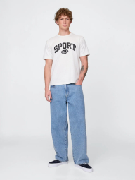 Чоловічі футболки GAP з принтом 1159858157 (Молочний L)