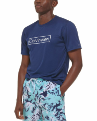 Мужская футболка Calvin Klein с защитой UPF 40+ 1159858164 (Синий M)
