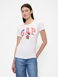 Женская футболка Disney Minnie Mouse GAP 1159858277 (Белый M)