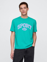 Мужская футболка GAP с принтом 1159858310 (Зеленый L)