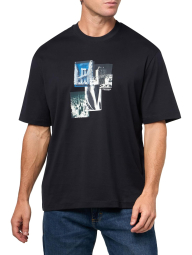 Мужская футболка Armani Exchange с принтом 1159858469 (Синий XXL)