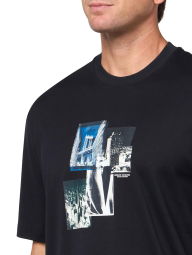 Мужская футболка Armani Exchange с принтом 1159858469 (Синий XXL)