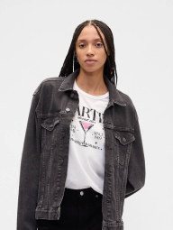 Жіноча футболка GAP з принтом 1159858530 (Молочний M)