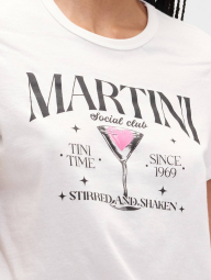 Жіноча футболка GAP з принтом 1159858530 (Молочний M)