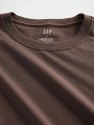 Мужская однотонная футболка GAP 1159858684 (Коричневый XL)
