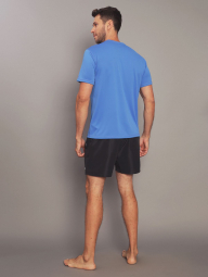 Чоловічий рашгард Calvin Klein футболка для купання із захистом від сонця UPF 40 1159858790 (Блакитний M)