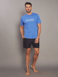 Чоловічий рашгард Calvin Klein футболка для купання із захистом від сонця UPF 40 1159858790 (Блакитний M)