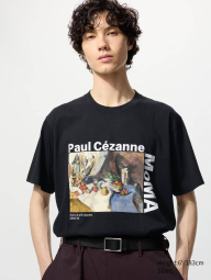 Футболка MoMA Art ICONS UNIQLO с принтом 1159859014 (Черный L)