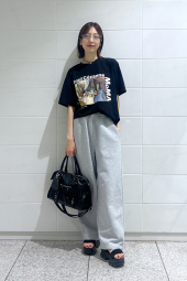 Футболка MoMA Art ICONS UNIQLO с принтом 1159859014 (Черный L)